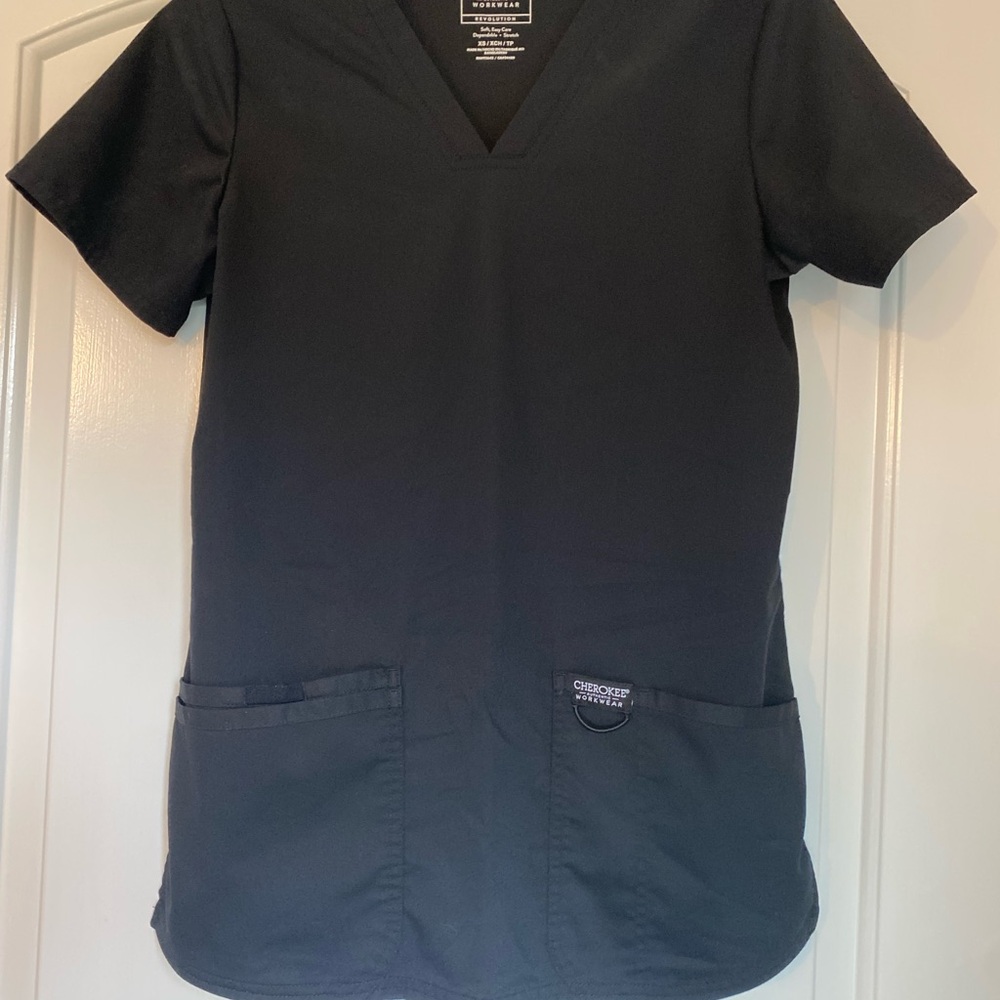 Cherokee Black Workwear Top